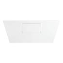 59 x 29-1/2 in. Freestanding Bathtub with Center Drain in White 
