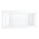 67 in. Freestanding Bathtub in White 