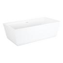 67 in. Freestanding Bathtub in White 