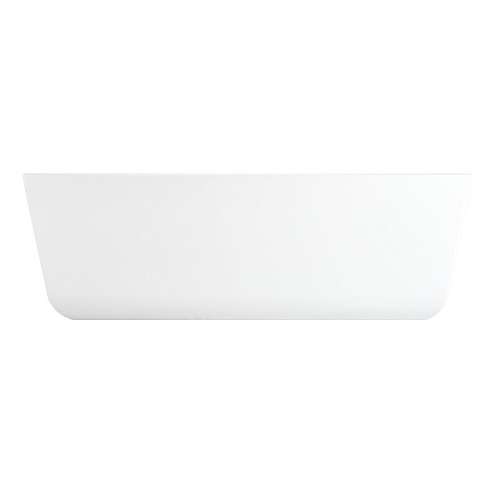 67 in. Freestanding Bathtub in White 