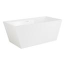59 x 29 1/2 in. Freestanding Bathtub with Center Drain in White 
