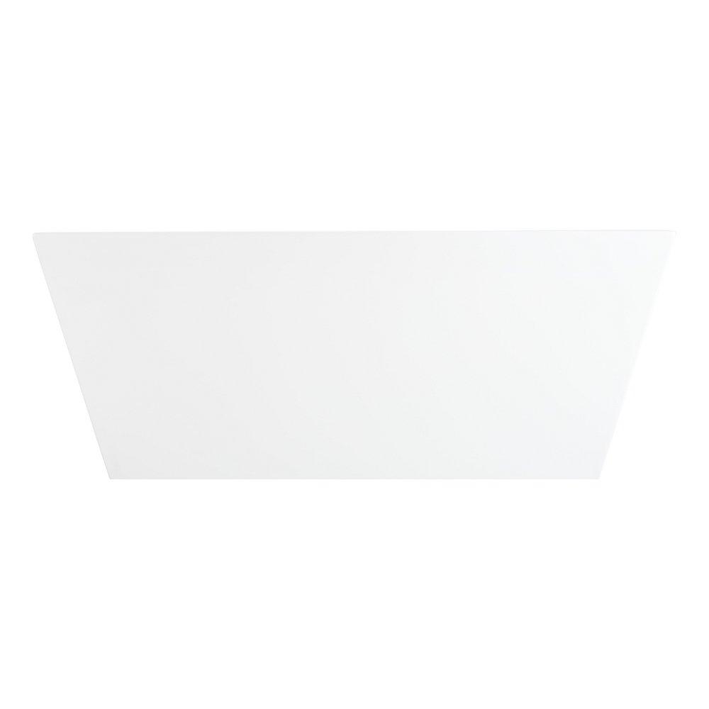 59 x 29 1/2 in. Freestanding Bathtub with Center Drain in White 