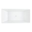 59 x 29 1/2 in. Freestanding Bathtub with Center Drain in White 