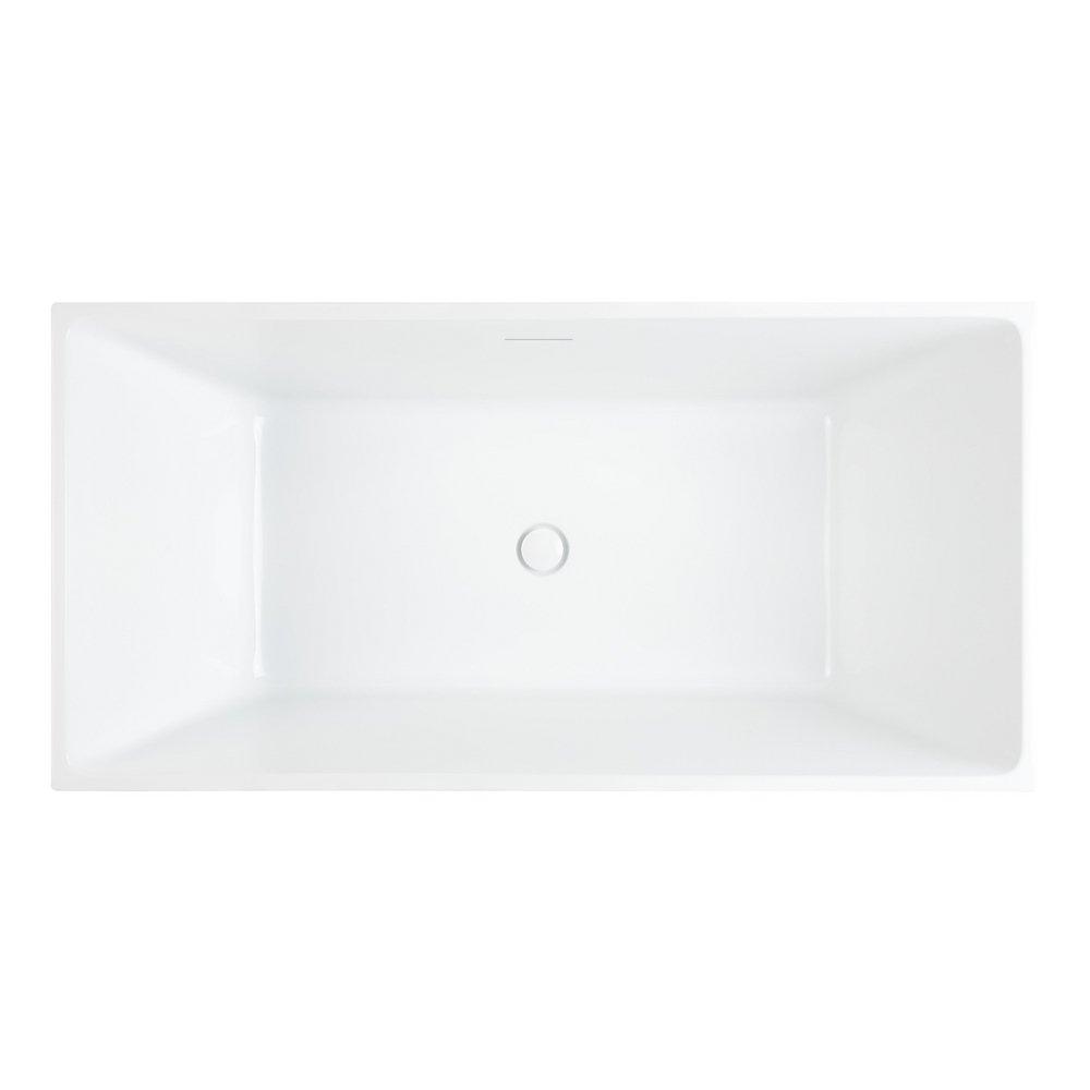 67X32 FS RECT TUB THIN HIBISCUS WH 