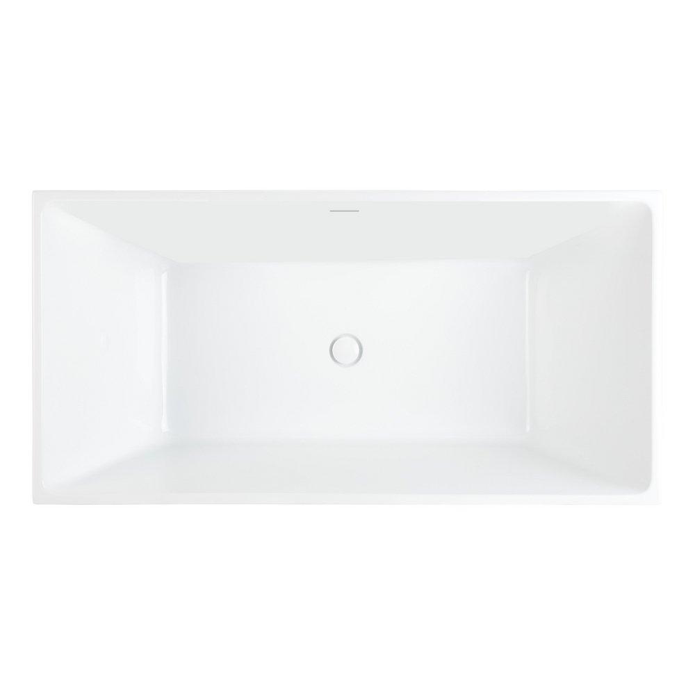 67X32X24 FS RECT TUB *HIBISCUS WH 