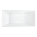 67 x 31-1/2 in. Freestanding Bathtub with Center Drain in White 
