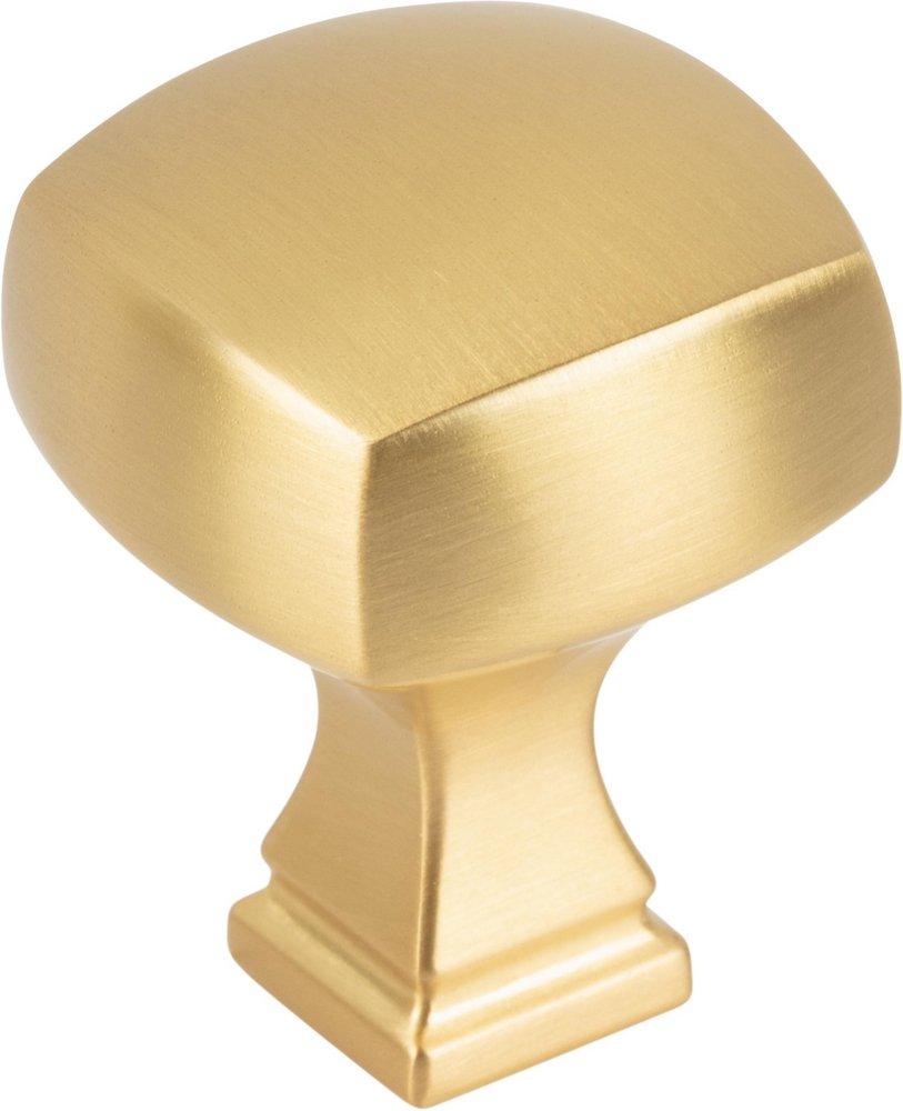 1-1/8 OVERALL LENGTH BRUSHED GOLD SQUARE AUDREY CABINET KNOB 