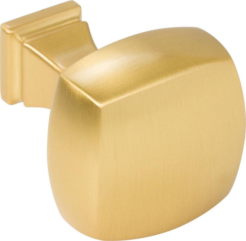 1-1/8 OVERALL LENGTH BRUSHED GOLD SQUARE AUDREY CABINET KNOB 