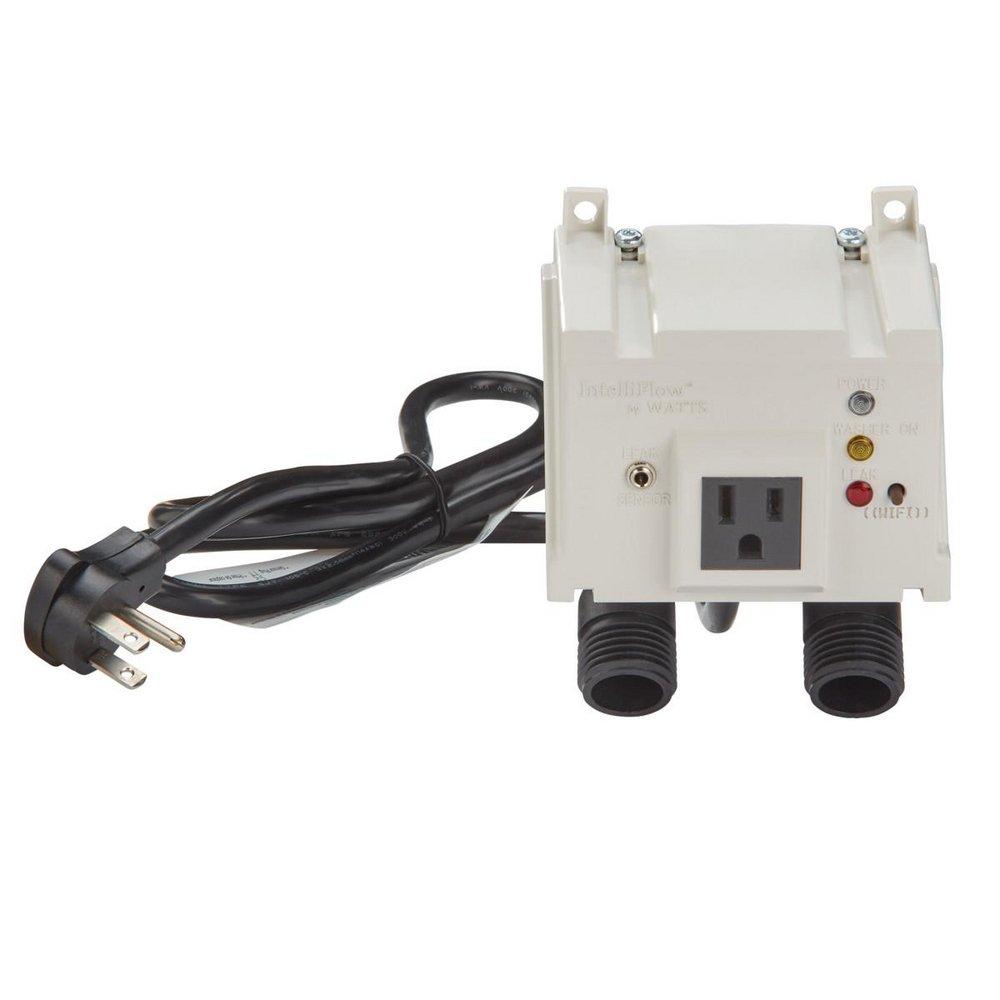 1/2 IN WASHING MACHINE SMART WATER SHUTOFF VALVE WITH LEAK SENSOR INLET ADAPTERS 