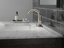Delta Faucet SpotShield Brushed Nickel Single Handle Monoblock Bathroom Sink Faucet 