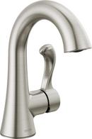 Delta Faucet SpotShield&reg; Brushed Nickel Single Handle Monoblock Bathroom Sink Faucet 