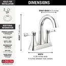 DELTA ESATO: CENTERSET BATHROOM FAUCET 2L 