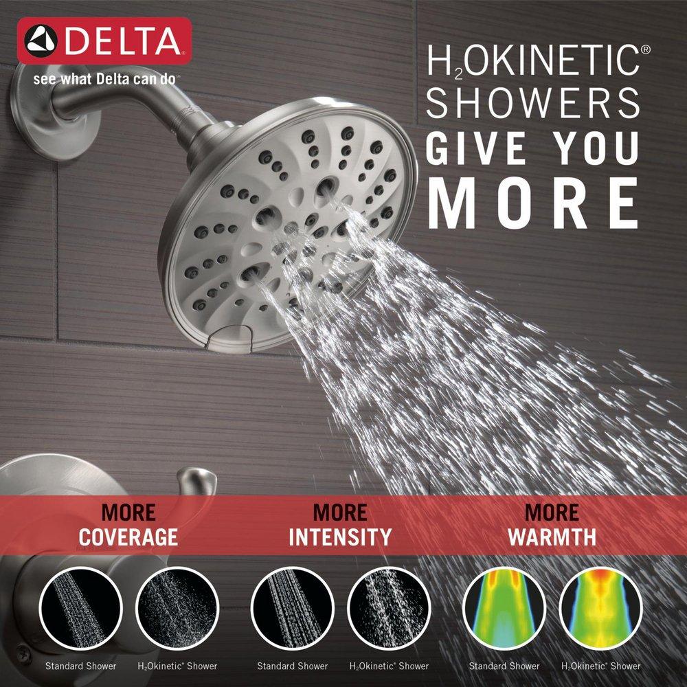 Delta Faucet SpotShield Stainless Single Handle Multi Function Bathtub & Shower Faucet 