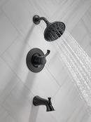Delta Faucet Matte Black Single Handle Multi Function Bathtub & Shower Faucet 