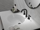 Delta Faucet Matte Black Two Handle Widespread Bathroom Sink Faucet 