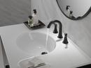 Delta Faucet Matte Black Two Handle Widespread Bathroom Sink Faucet 