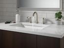 Delta Faucet SpotShield Brushed Nickel Two Handle Widespread Bathroom Sink Faucet 