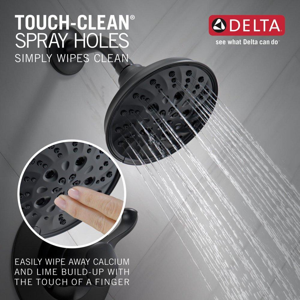 Delta Faucet Matte Black Single Handle Multi Function Shower Faucet 