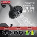 Delta Faucet Matte Black Single Handle Multi Function Shower Faucet 