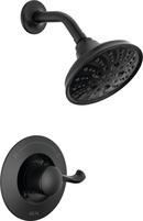 Delta Faucet Matte Black Single Handle Multi Function Shower Faucet 