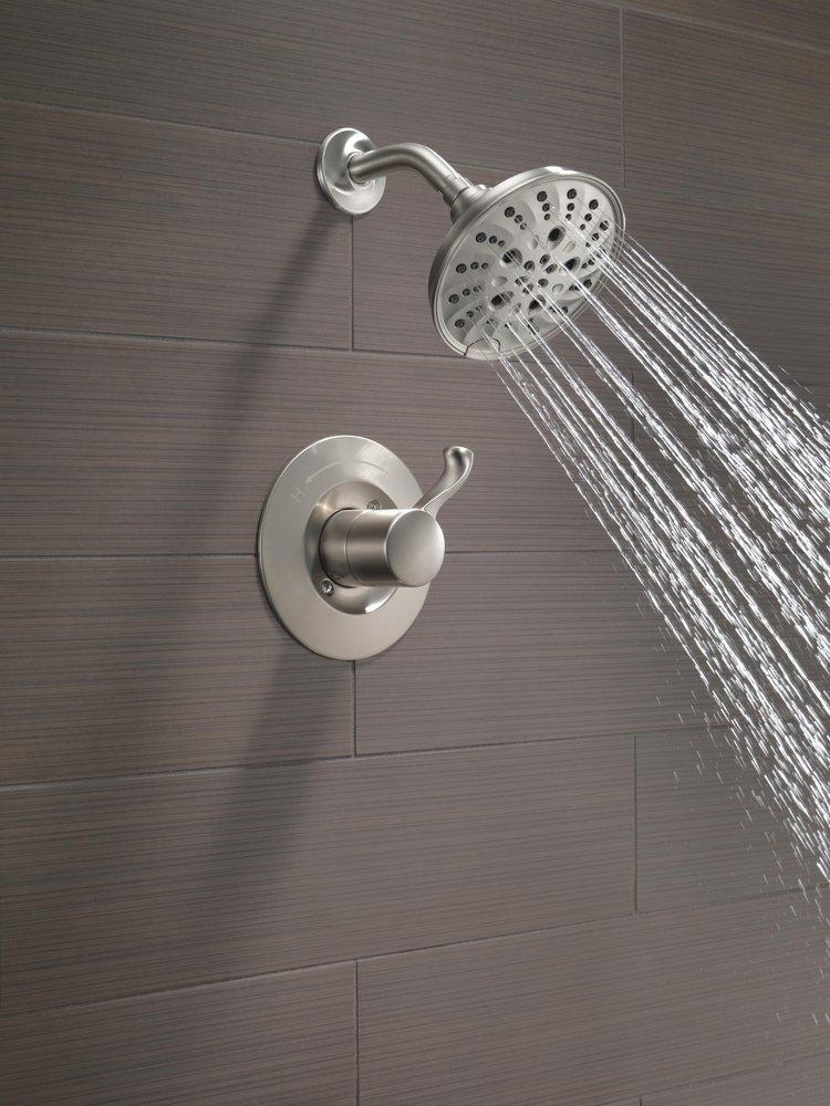 Delta Faucet SpotShield Stainless Single Handle Multi Function Shower Faucet 