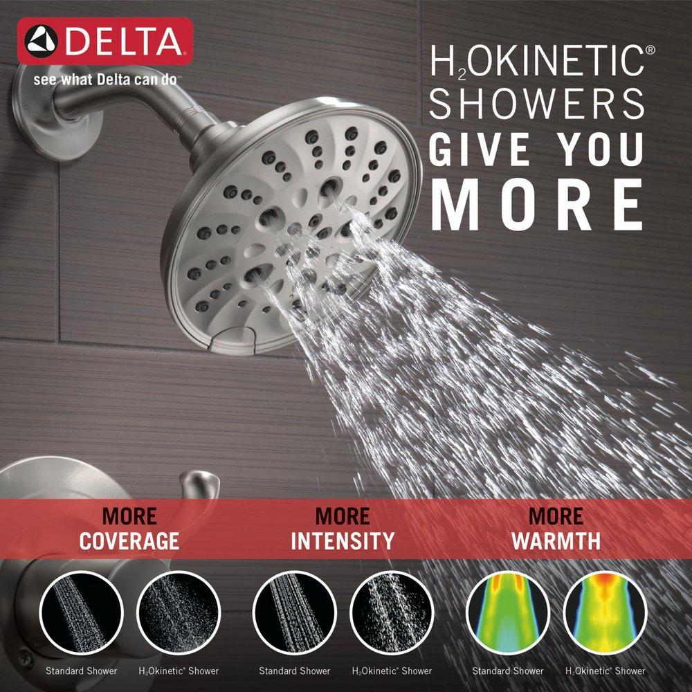 Delta Faucet SpotShield Stainless Single Handle Multi Function Shower Faucet 