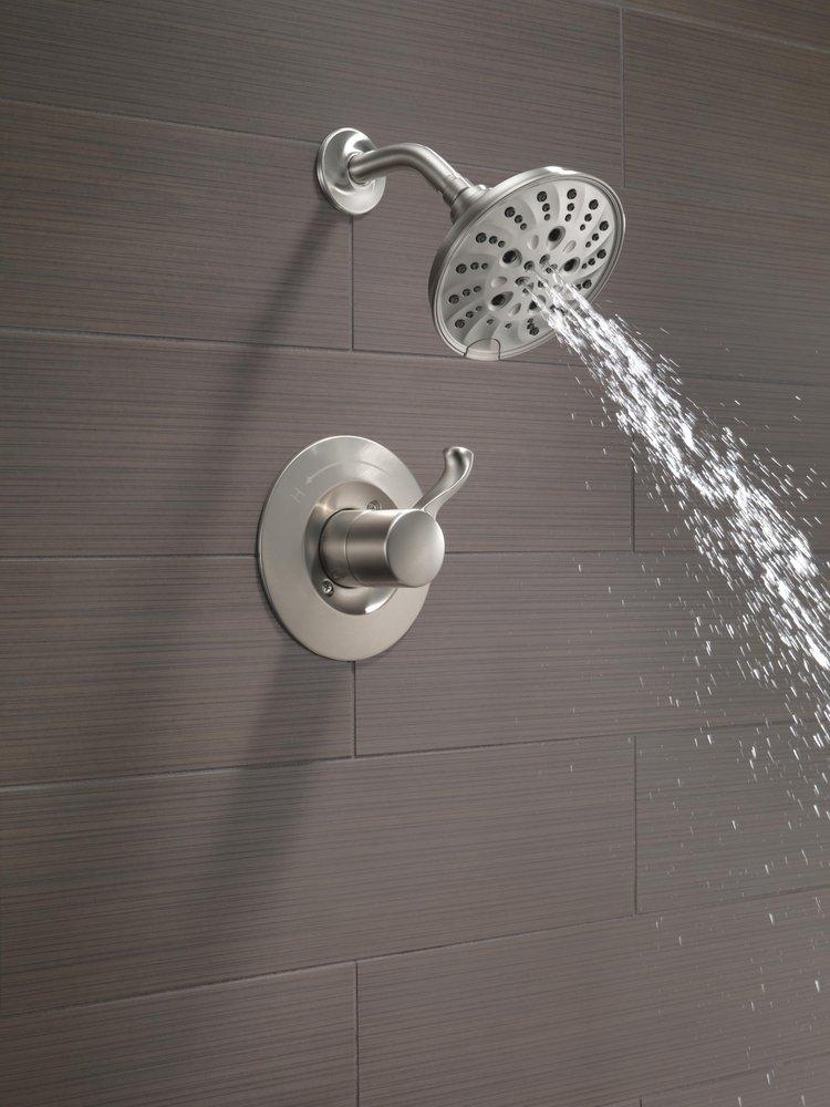 Delta Faucet SpotShield Stainless Single Handle Multi Function Shower Faucet 