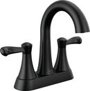 Delta Faucet Matte Black Two Handle Centerset Bathroom Sink Faucet 