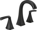 Two Handle Widespread Bathroom Sink Faucet in Matte Black 