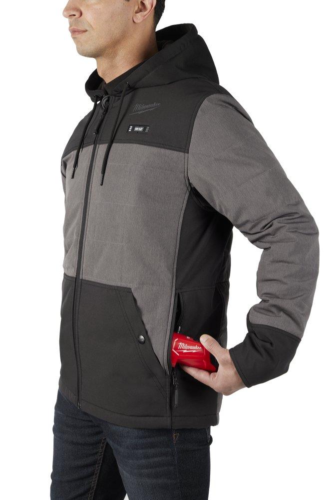 Milwaukee&reg; Grey 12V Lithium-ion Polyester Jacket in Grey 