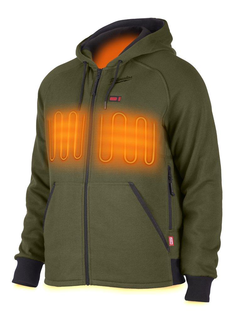 Milwaukee® Green Redlithium™ Polyester Heated Hoodie in Green 
