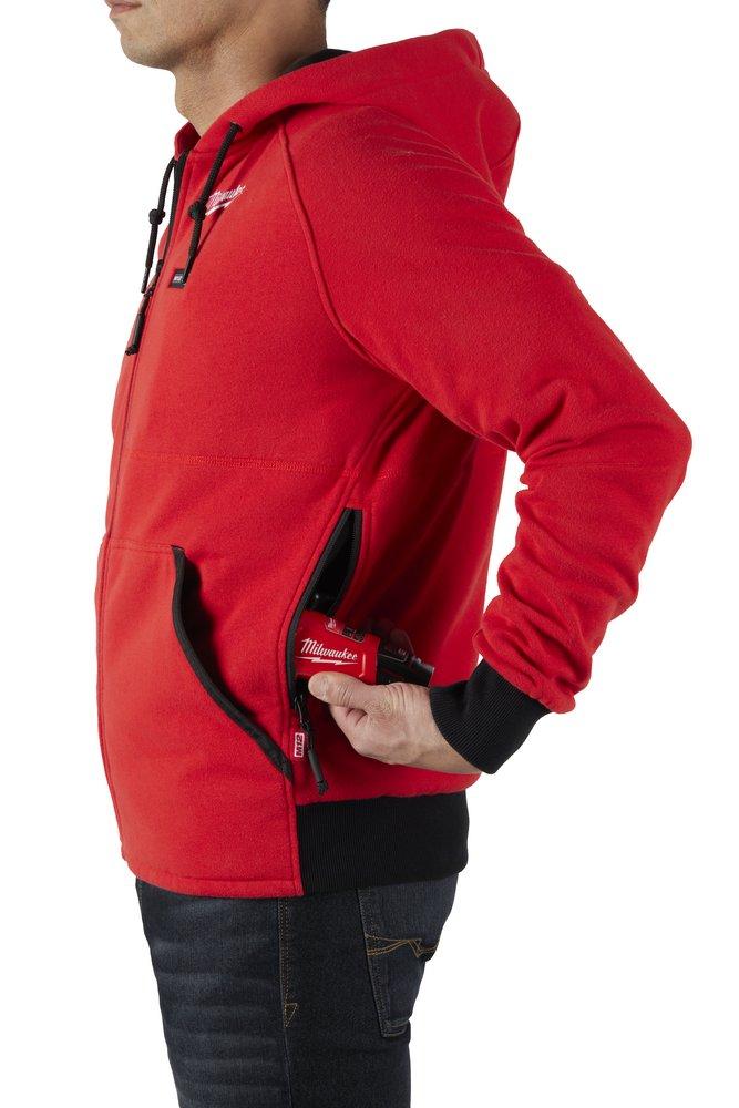 Milwaukee&reg; Red Redlithium&trade; Polyester Heated Hoodie in Red 