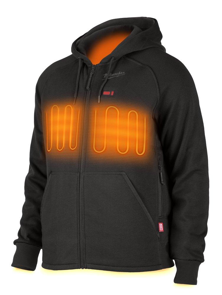 Milwaukee&reg; Black Redlithium&trade; Polyester Heated Hoodie in Black 