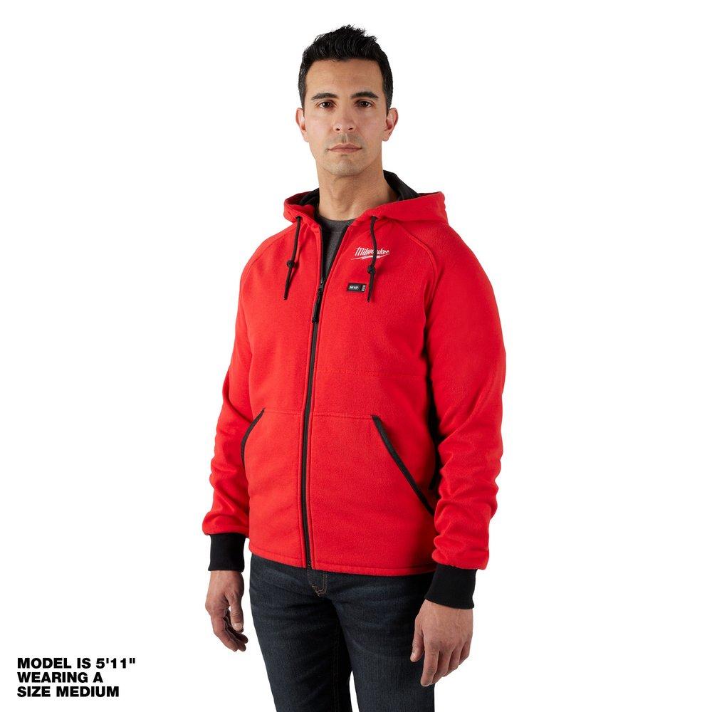 Milwaukee&reg; Red Redlithium&trade; Polyester Heated Hoodie in Red 