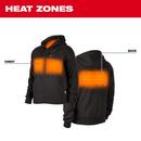 Milwaukee&reg; Black Lithium-ion Polyester Heated Hoodie Kit in Black 