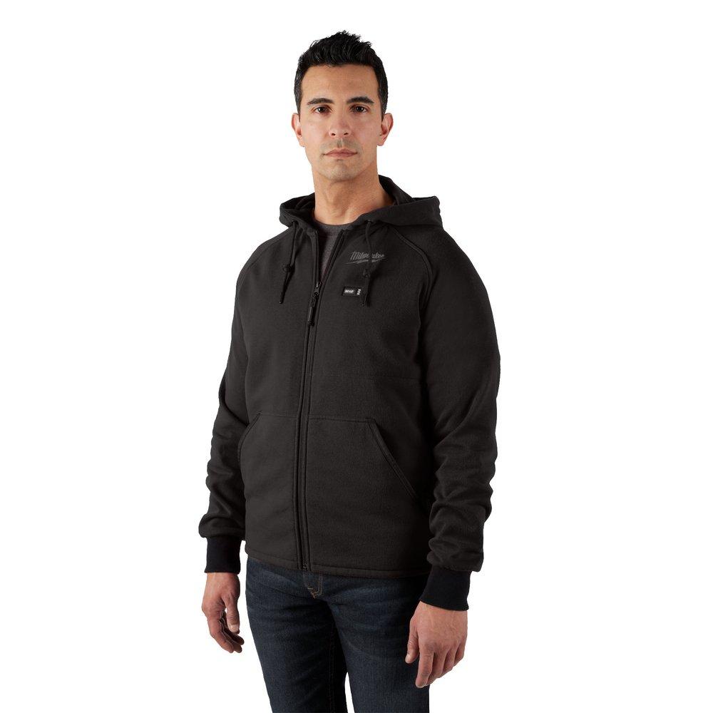 Milwaukee&reg; Black Lithium-ion Polyester Heated Hoodie Kit in Black 