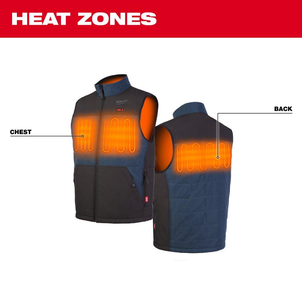Milwaukee&reg; Black Redlithium&trade; Polyester Heated Vest in Black 