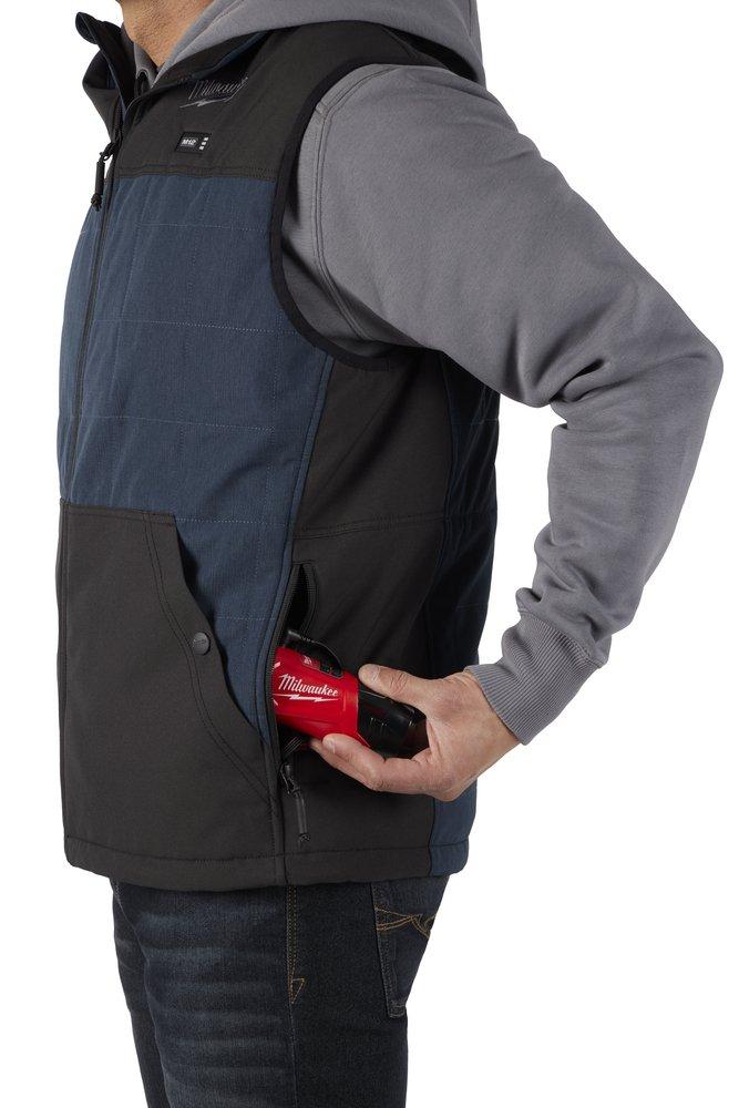 Milwaukee&reg; Black Redlithium&trade; Polyester Heated Vest in Black 