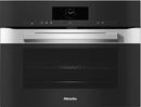 Miele Clean Touch Steel 23-1/2 in. 30A 1.84 cu. ft. Drop Down Single Oven