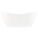 72 x 31 in. Freestanding Bathtub with Center Drain in White 