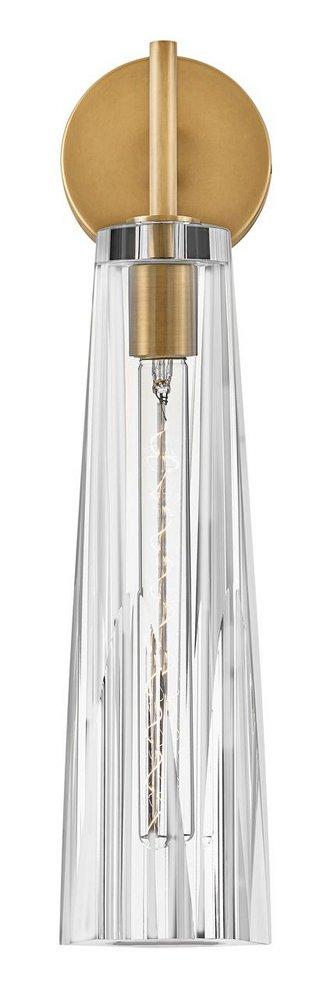 Fredrick Ramond Heritage Brass 60W 1-Light 21 in. Wall Sconce in Heritage Brass 