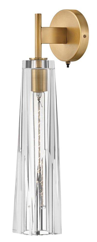 Fredrick Ramond Heritage Brass 60W 1-Light 21 in. Wall Sconce in Heritage Brass 