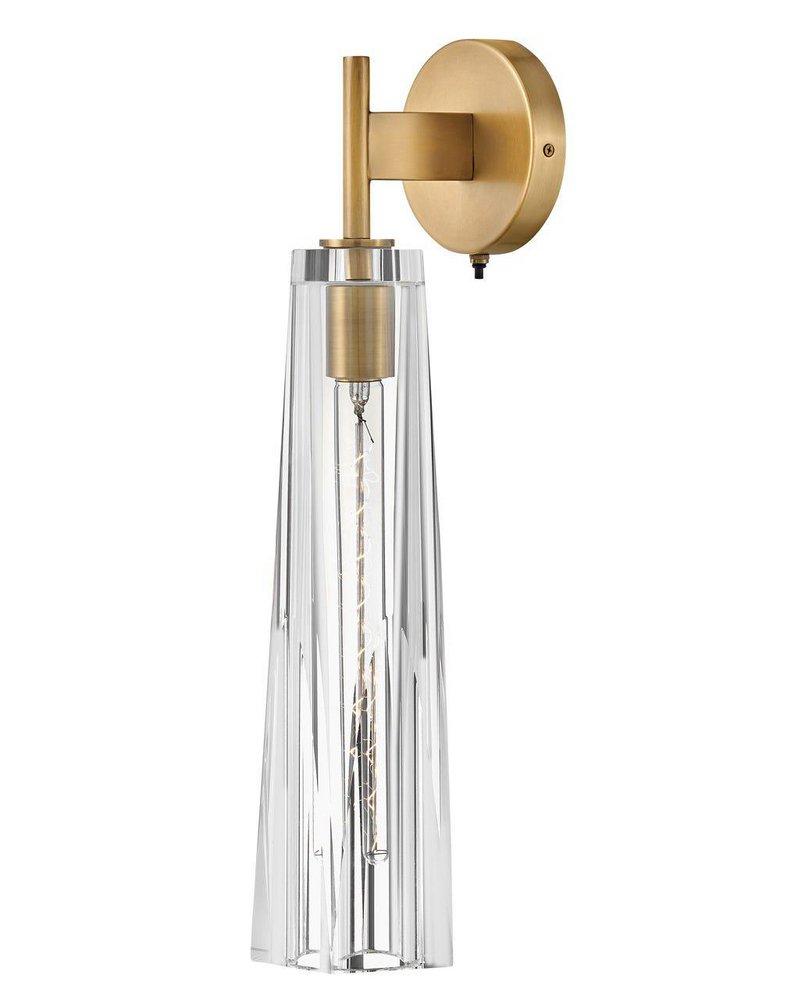 Fredrick Ramond Heritage Brass 60W 1-Light 21 in. Wall Sconce in Heritage Brass 