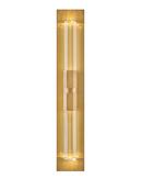 14W 1-Light 23-3/10 in. Wall Sconce in Heritage Brass