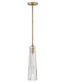 60W 1-Light Medium E-26 LED Pendant in Heritage Brass