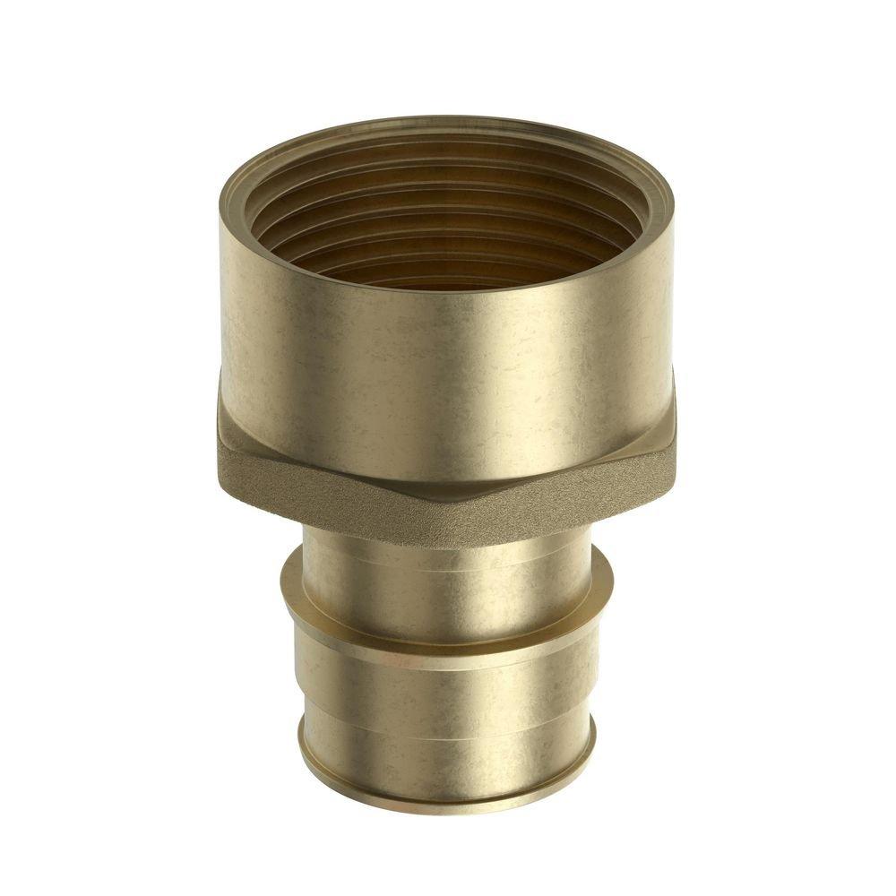 Jones Stephens Brass Brass PEX Expansion x FPT Adapter 