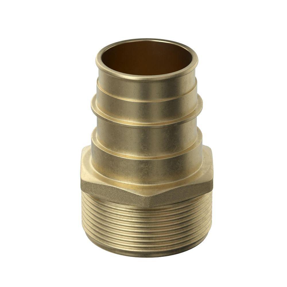 Jones Stephens Brass Brass PEX Expansion x MPT Adapter 