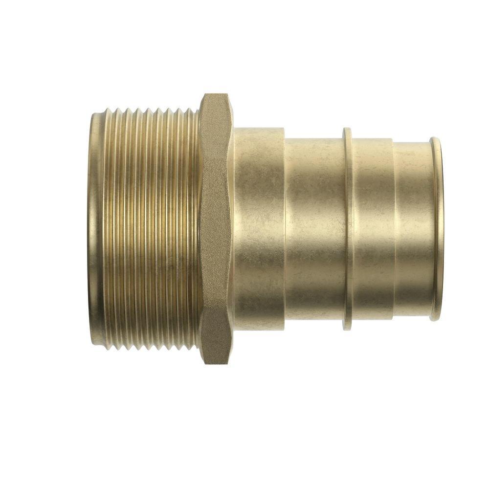 Jones Stephens Brass Brass PEX Expansion x MPT Adapter 