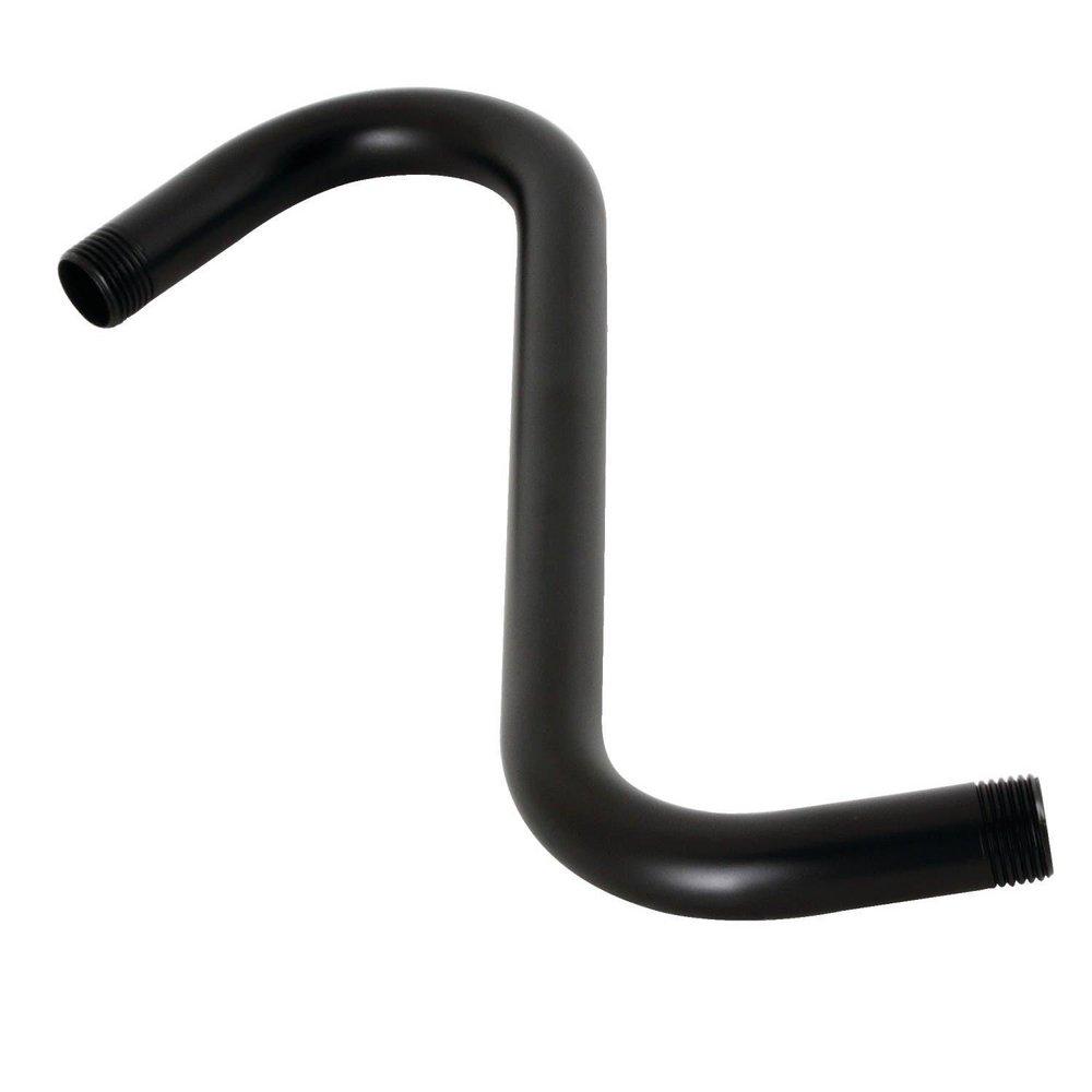 Kingston Brass Matte Black 10-13/16 in. Brass Shower Arm 