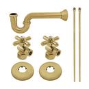 Kingston Brass Brushed Brass Sink 1/2 x 3/8 x 30 in. Supply Kit 
